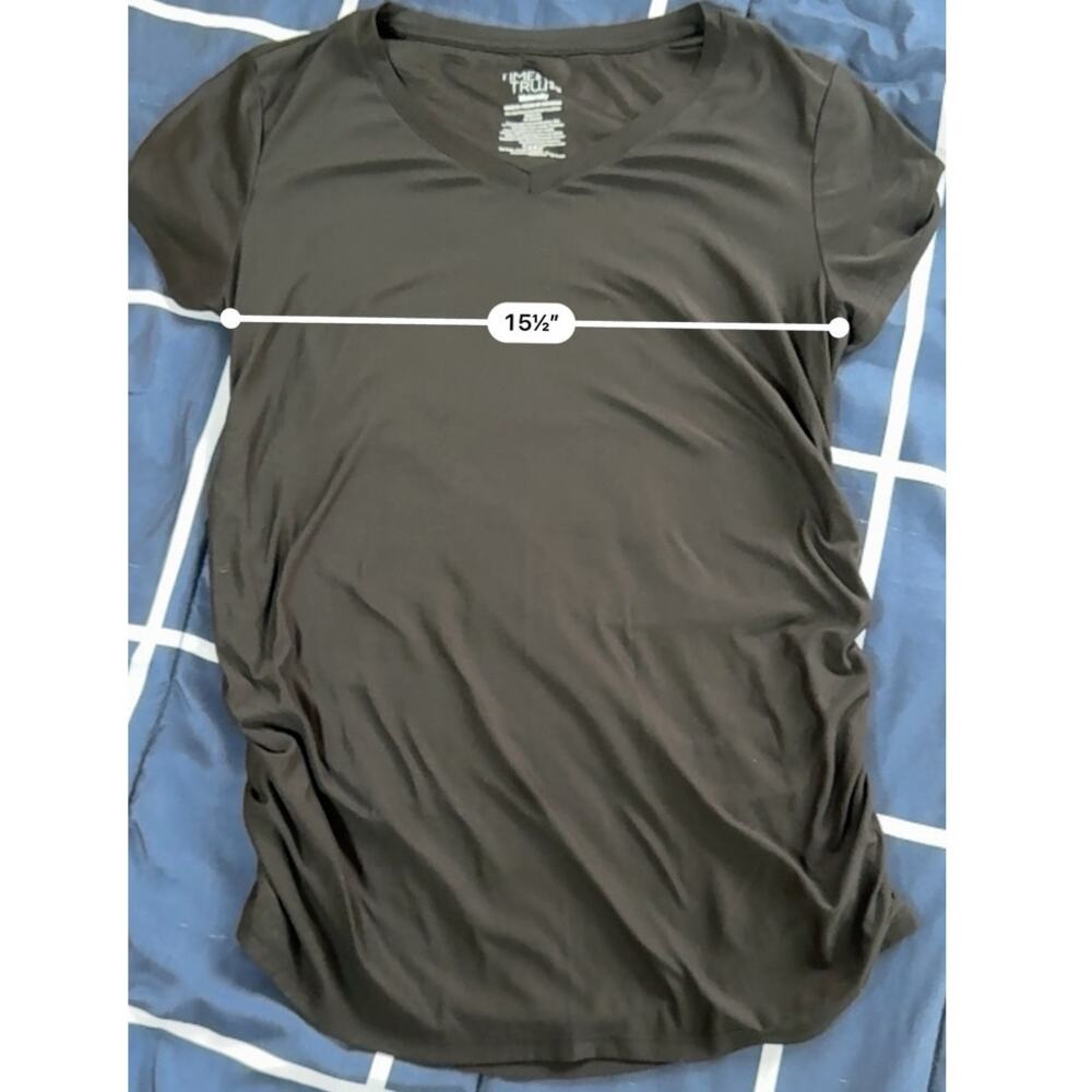 Time and Tru Black Maternity Tee Size S - Picture 3 of 5